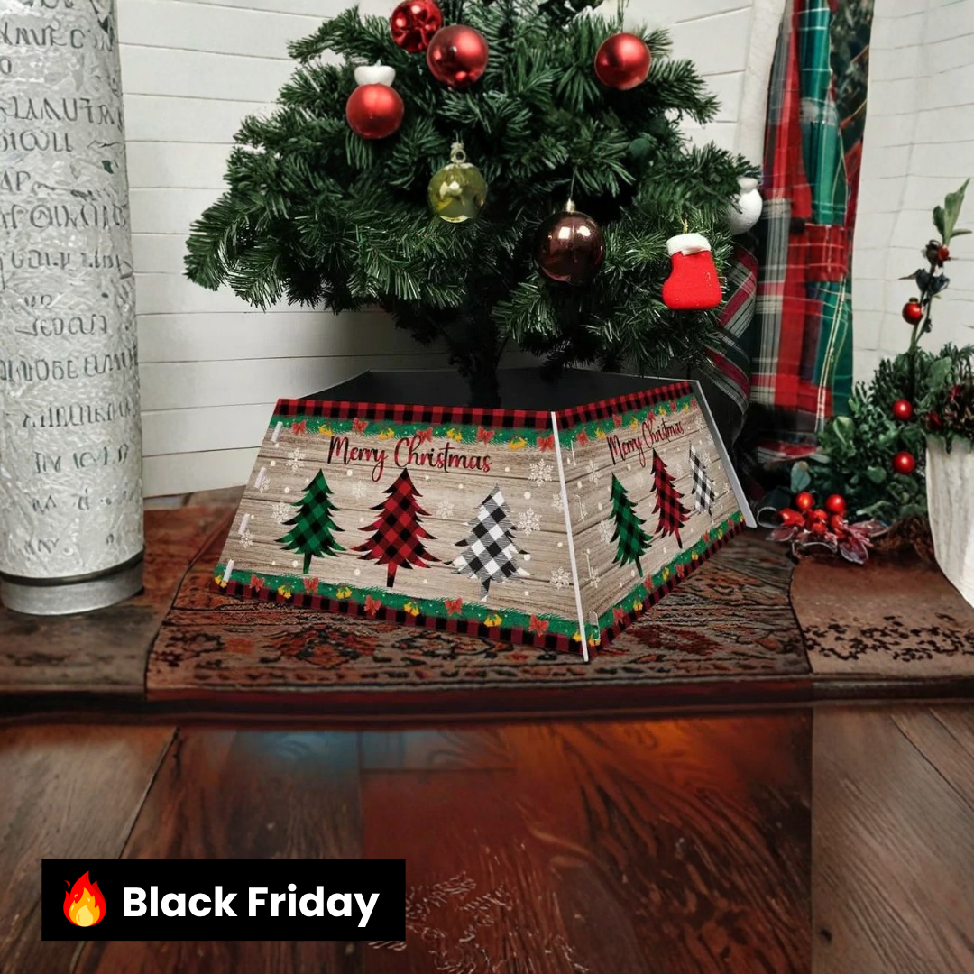 Saia Árvore de Natal Base PVC Encaixe 55x42x25cm