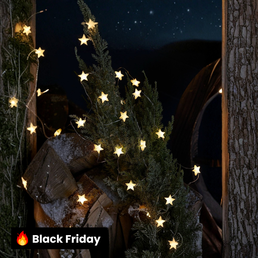 Luzes de Fada EstreLuz50 para Exteriores – Branco Quente