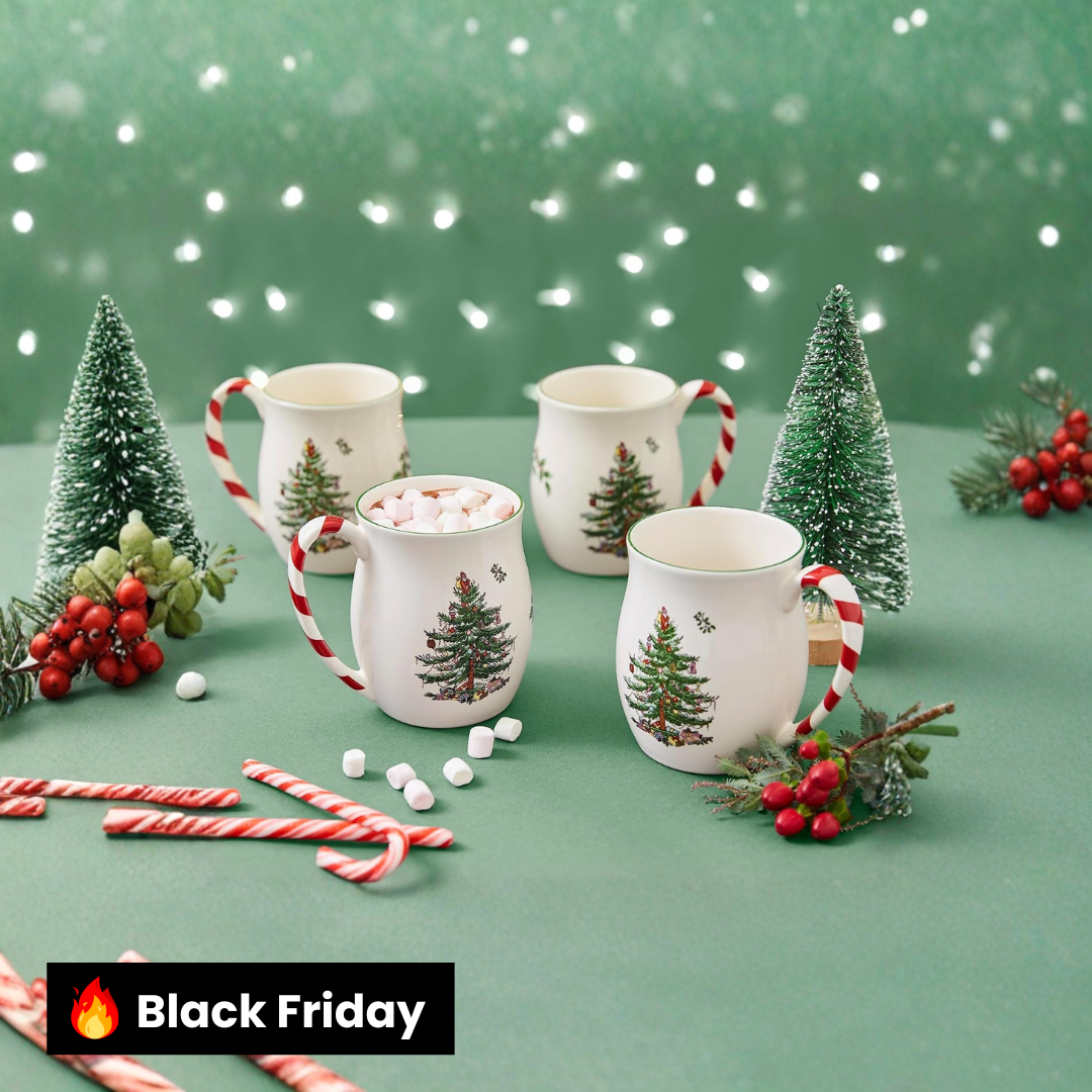 Kit Canecas Árvore de Natal – 2 Peças (400 ml)